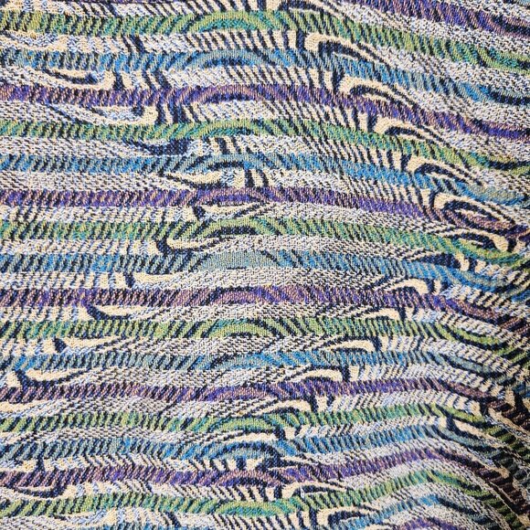 Jhane Barnes Men Large Knit Sweater Coogi Bill Cosby style Crewneck Abstract - Picture 2 of 7